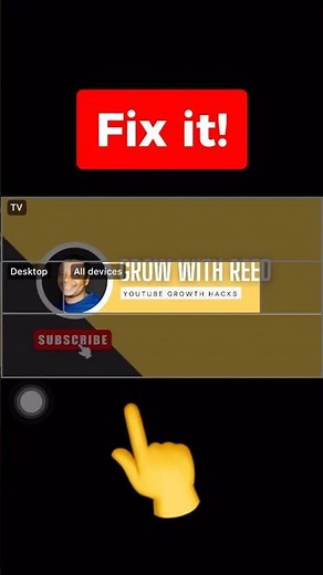 HOW to MAKE Your YouTube Banner Fit Perfectly (Quick Fix!) #shorts #youtubebanner #canvatutorial