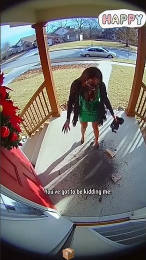 Porch exploding package box with glitter🏳️‍🌈✨🦄#porchpiratecaught #glitter #package #prank #fyp