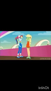Maybe ✨ Applejack 🍎 got sick 🤢 of Rainbow Dash 🌈 but 😅 ! mlp edit 🌈💖