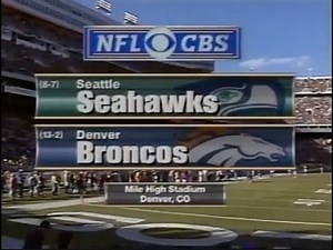 1998 Week 17 - Seahawks vs. Broncos