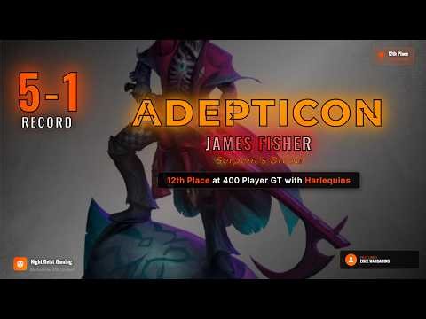 How GLASS CANNON Harlequins took Top 3% at Adepticon | James Fisher Interview ft. Exile Wargaming!