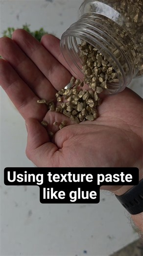 Using texture paste like glue 🙌 #texturedart