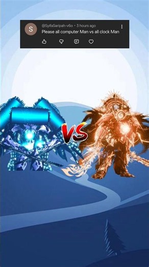 Titan Computer man VS Titan Clock Man 🔥🤖#shorts #skibiditoilet #titancomputerman