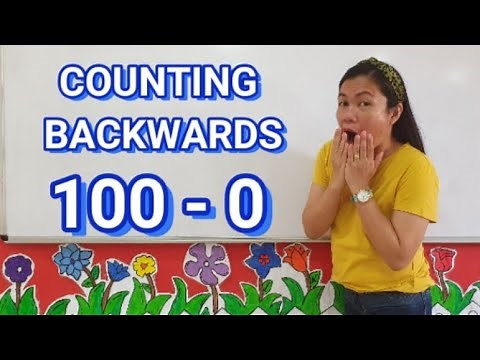 HOW TO COUNT BACKWARDS 100 - 0 | NUMBER WORDS | LEARN COUNTING BACKWARDS | 1ST GRADE | PRESCHOOL |