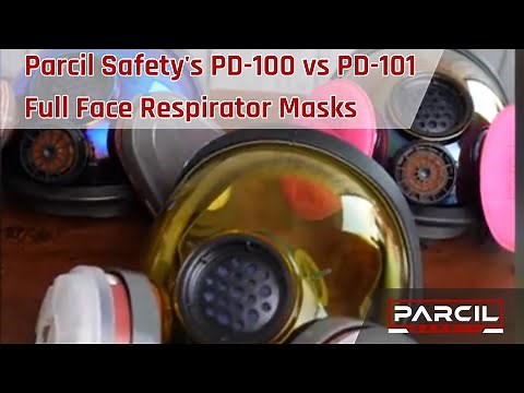 What's the Difference between Parcil Safety's PD-100 and PD-101 Full Face Respirator Masks?