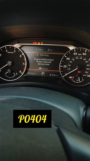 Engine malfunction power reduced P0404 #shorts #malfunction #nissan #automobile #mechanic