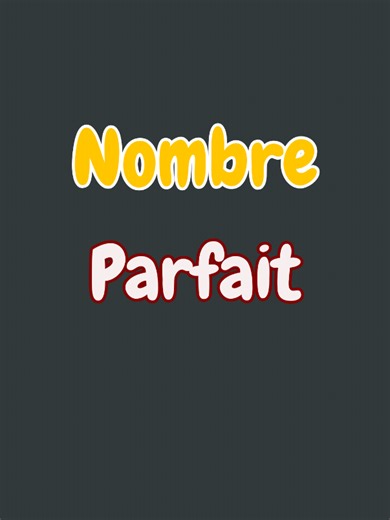 fonction parfait en python