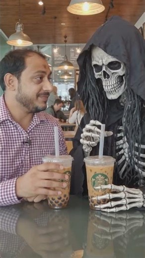 Drinking Bubble Drink with Grim Reaper 😱😂 | Best Friend Goals