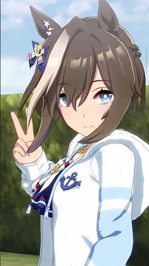 Cheval Grand Natsunagi Navy Drop Victory Pose & Special Move Animation #umamusume