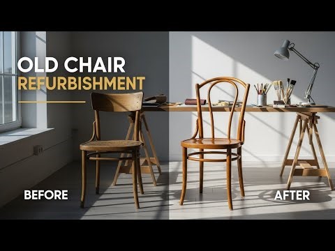Old Chair Refurbishment, DIY Furniture Makeover, Budget Furniture