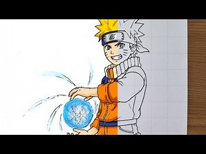 How To Draw Naruto Creating Rasengan || Easy Anime Tutorial