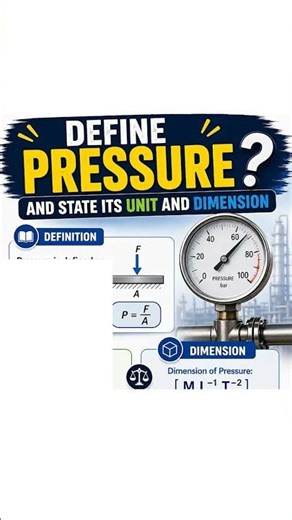 Pressure and its unit. #fluidmechanics #chemicalengineering
