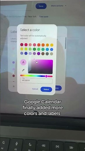 the google calendar update that made me actually want to look at my schedule 💅 custom hex codes