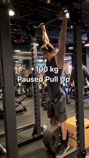 +100kg Paused Pull Up 🫡⁠