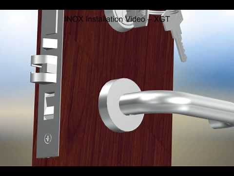 How to install INOX X series mortise lock set and door handle