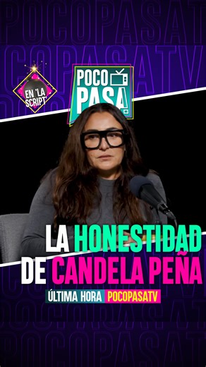 Poco Pasa TV on Instagram: "😢 Candela Peña (@candela_penya) y su honestidad al hablar de lo que nadie suele hablar, en @la_script: “Estoy en un momento complicado, de duda, de miedo... Me siento bastante perdida”. 🥺 “Hay una parte de mi profesión que es hipócrita y extraña”. “¿Hay que mentir para quedar bien? ¿Con quién tengo que quedar bien? No sé por qué hay que decir lo que uno no siente”. 👉🏻 “Tengo que hacer cálculos para vivir. Soy madre soltera, tengo que tirar de mi familia y quiero a
