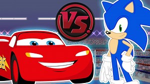 Sonic The Hedgehog vs Lightning McQueen from Disney Pixar's Cars! SONIC vs LIGHTNING McQUEEN! (Cars vs Sonic The Hedgehog Cartoon Music Video) By AnimationRewind Featuring Little G Fresh | Animation Rewind