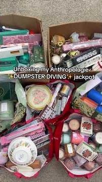 Anthro haul of a lifetime.. but it was all FREE #dumpsterdiving #anthro #insane