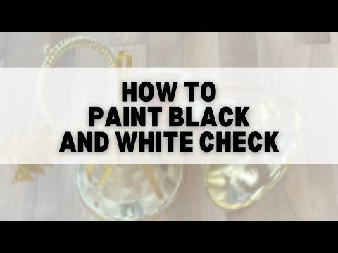 How to paint | black and white check
