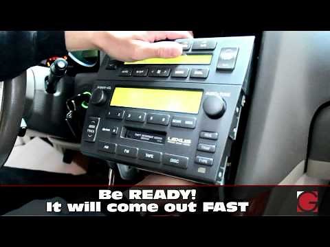2001-2005 Lexus GS300 GS430 stereo Removal Guide & GROM Bluetooth Android USB iPhone Kit Install