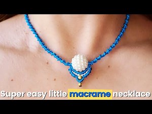 DIY Cute Macrame Necklace with Beads | Step-by-Step Beginner Tutorial