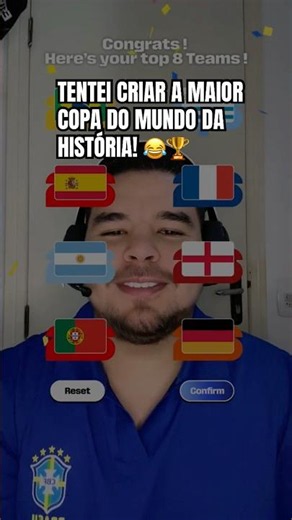TENTEI CRIAR A MAIOR COPA DO MUNDO DA HISTÓRIA! 😂🏆