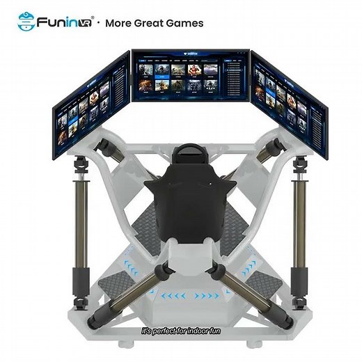 Experience the Ultimate FEC Entertainment with 20 Games 9D VR Simulator Racing Car Game Machine
