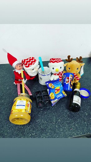 Elf and his little mates had a little party last night #christmas #advent #elfonashelf #naughtyelves #elfitup #warehouseelf
