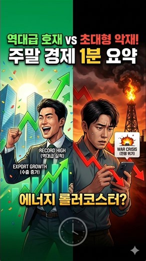 다음주 주식시장 괜찮을까? 수출 29% 폭등 vs 호르무즈 봉쇄