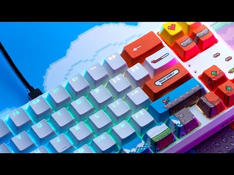 QwertyKey65 Arcade Mechanical Keyboard Unboxing And Sound Test