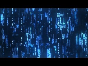 Hi-Tech Digital Pixels Binary Code Fly-Through - Hi-Tech Looped Background