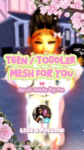 Berry avenue Teen / Toddler mesh 💗✨ | #fyp #viral #berryavenue #roblox #3ndureapril