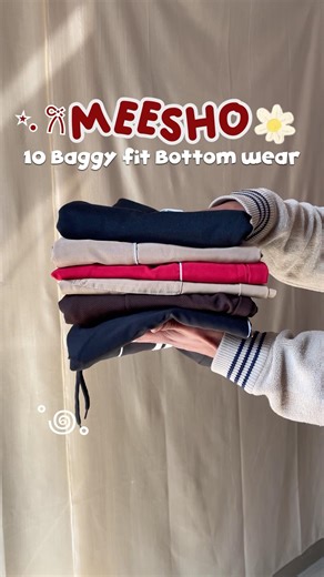 Meesho Baggy Fit Bottom Wear Haul 💖 Wide Leg Pants, Cargo & Trendy Bottoms Under Budget #shorts