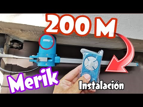 MERIK 200 M instalación puerta ABATIBLE