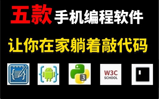 没有电脑怎么办？这五款编程软件，让你在家躺着也可以敲代码！