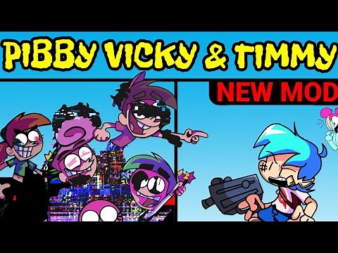 Friday Night Funkin' New VS Pibby Vicky & Timmy | Pibby x FNF Mod