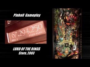 Lord of the Rings pinball machine gameplay (Stern, 2003)
