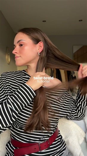 Easy twist braid tutorial ✨ #twistbraid #hairtutorial #hairstyle