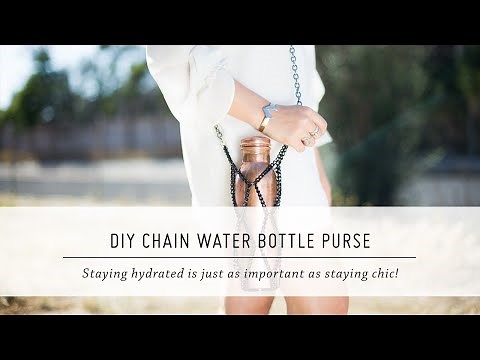 DIY Chain Water Bottle Purse | Style and Accessory Tutorial | Mr. Kate