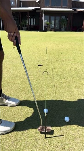 Don’t putt around the green randomly. Set up a practice station for faster improvement! #golf