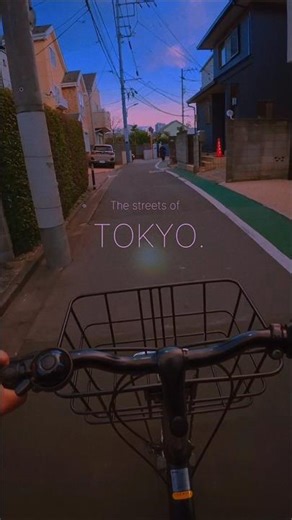 Cycling Through Tokyo backstreets