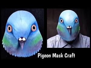 Pigeon Mask. MaskCraft. Bird Mask. Pigeon Costume. Bird Costume. #pigeonmask #birdmask #ckartdesign