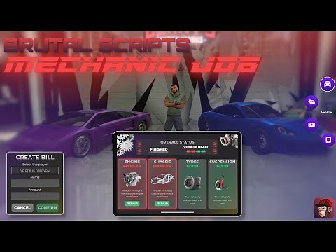 FiveM Mechanic Job [ESX & QBCore/QBOX] | Brutal Scripts
