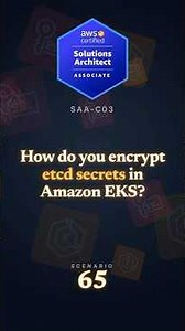 AWS SAA-C03 Exam Scenario 65 | Amazon EKS etcd