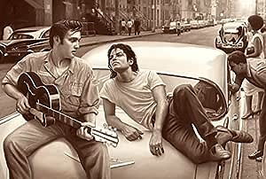 777 Tri-Seven Entertainment Michael Jackson Elvis Presley Poster Large Art Print (24x36), 24x18, Multi-Color