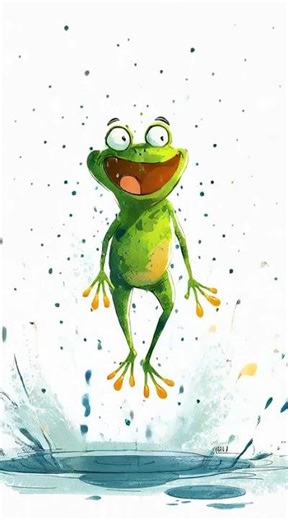 “Frog Jump Fail 🐸💦 | Cute 10s Cartoon”