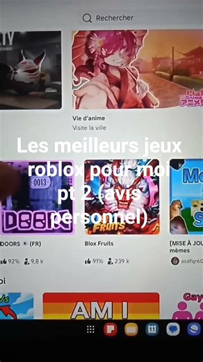 les meilleurs jeux roblox pour moi pt2 (avis personnel)