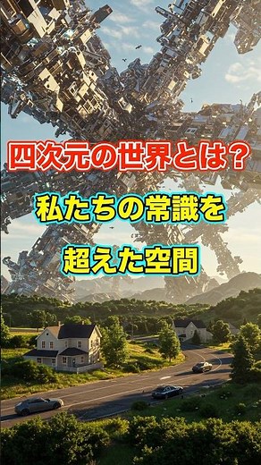 四次元の世界とは？私たちの常識を超えた空間 #雑学 #四次元 #テッセラクト