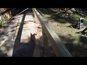 How to build a deck by yourself. Part 3, installing beams and joists