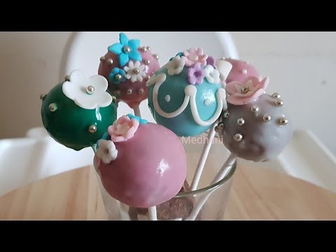 How to Make Cake Pops. Decorate with Fondant and Melted Chocolate